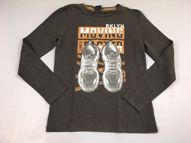 T-shirt m.l brun foncé baskets moving, moins cher chez Petit Kiwi