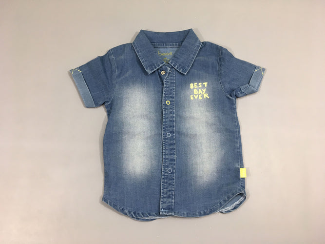 Chemise m.c denim Best, moins cher chez Petit Kiwi