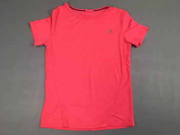 T-shirt m.c de sport rose flammé flash-Flock abimé