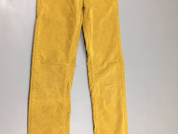 Pantalon velours côtelé moutarde