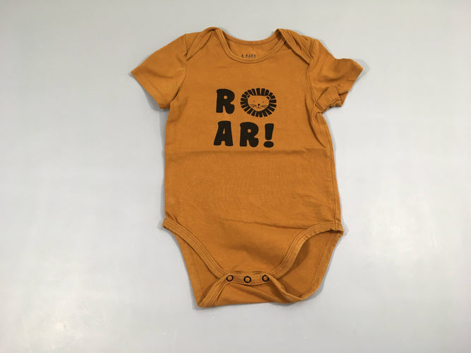 Body m.c ocre Roar!, moins cher chez Petit Kiwi