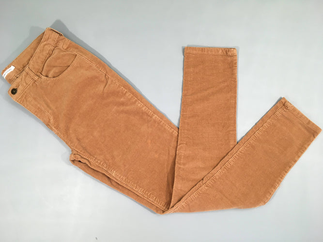 Pantalon velours côtelé brun, moins cher chez Petit Kiwi