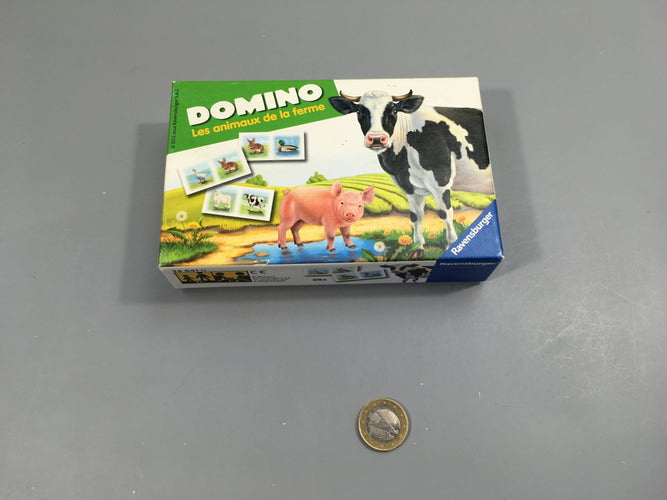 Domino les animaux de la ferme  - complet, moins cher chez Petit Kiwi