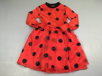 Déguisement Robe m.l tulle rouge pois Miraculous, ZAG