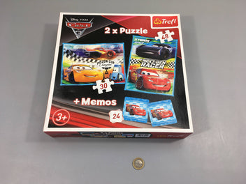 2 puzzles Cars + memos +3a - complet