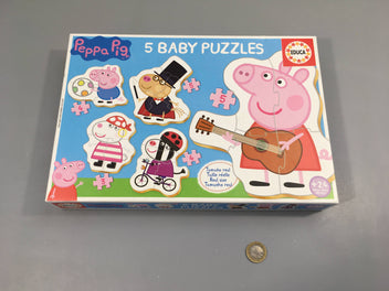 5 baby puzzles +2a Peppa Pig - complet