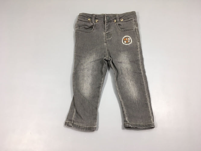 Jeans gris Wild Boy, moins cher chez Petit Kiwi