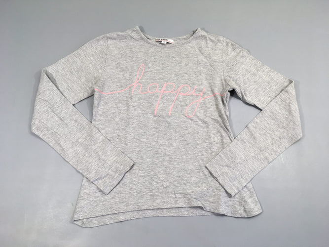 T-shirt m.l gris chiné Happy, moins cher chez Petit Kiwi