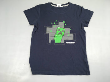 T-shirt m.c bleu foncé Minecraft