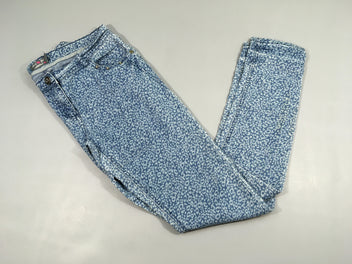 Pantalon denim léopard