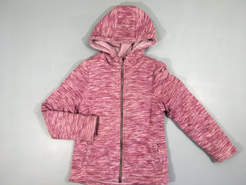 Sweat zippéà capuche maufe flammé doublé velours, bouloché, Pepperts!