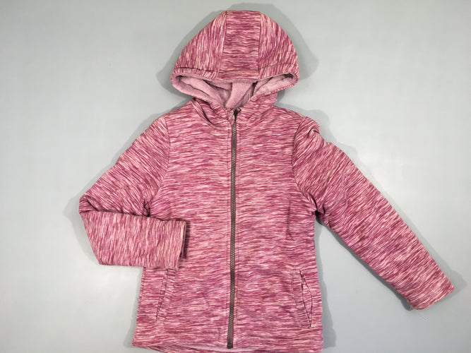 Sweat zippéà capuche maufe flammé doublé velours, bouloché, Pepperts!, moins cher chez Petit Kiwi