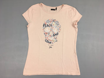 T-shirt m.c rose Peace Bouloché