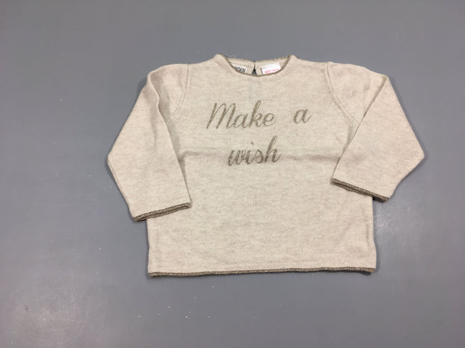 Pull écru Wish, moins cher chez Petit Kiwi