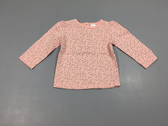 T-shirt m.l rose étoiles, moins cher chez Petit Kiwi