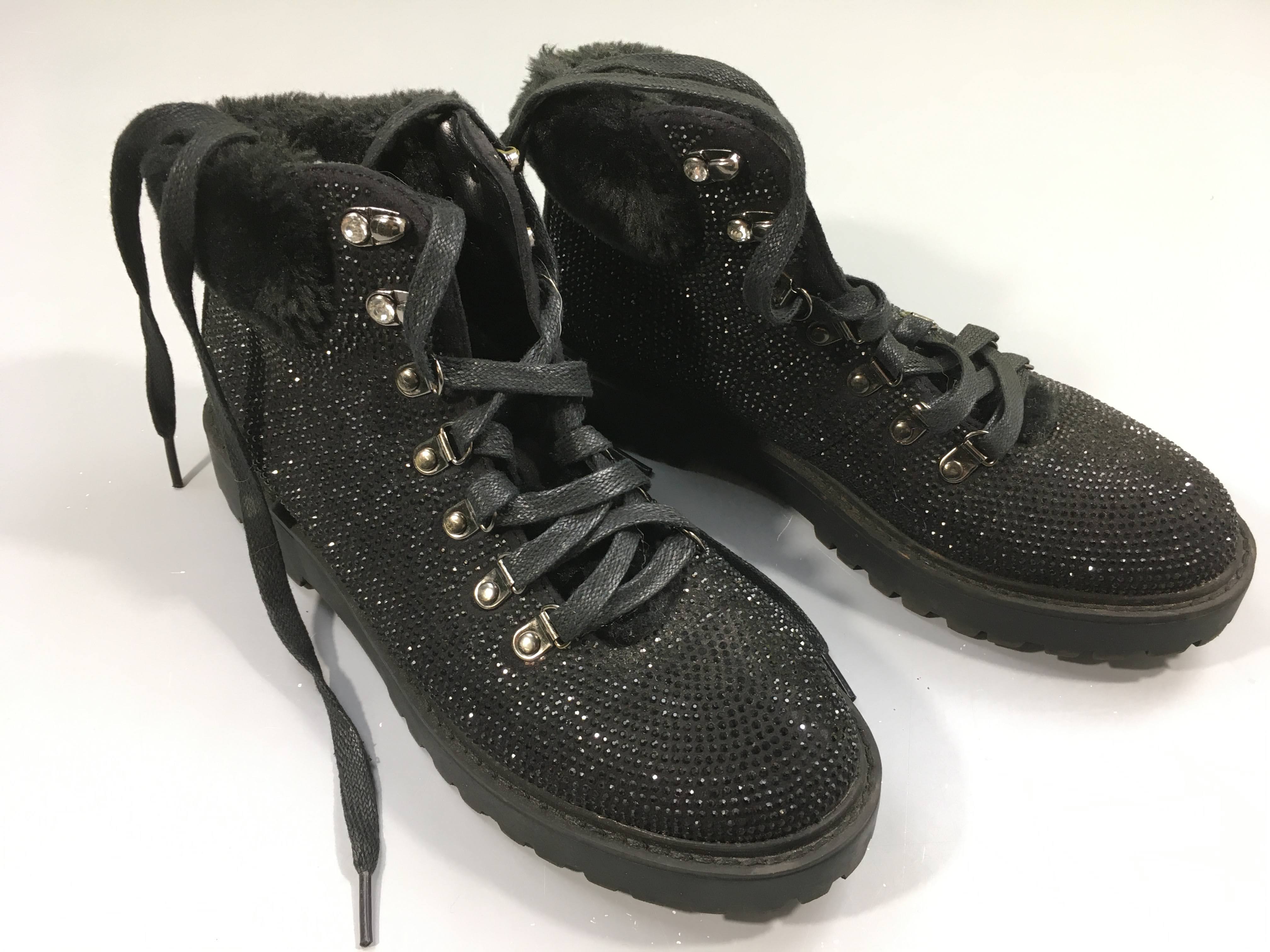 Bottines noir strass, Tosca Blu Shoes, 37, état neuf