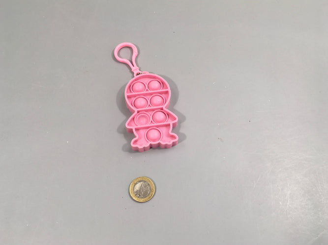 Porte clé pop it rose pingouin, moins cher chez Petit Kiwi