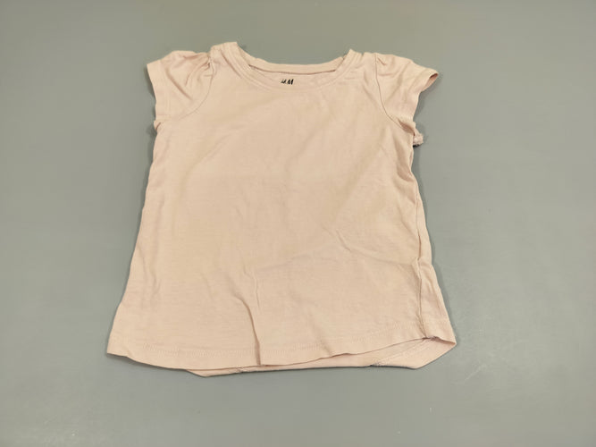 T-shirt m.c rose pale, moins cher chez Petit Kiwi