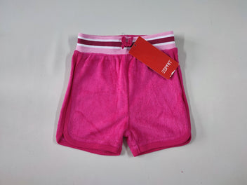 NEUF! Short velours rose vif