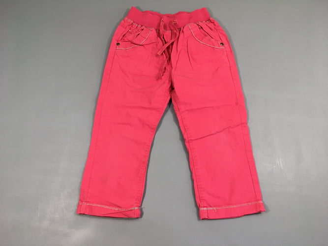 Pantalon léger rose, moins cher chez Petit Kiwi