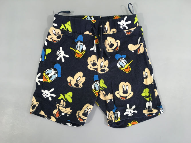 Bermuda jersey bleu foncé Mickey, moins cher chez Petit Kiwi