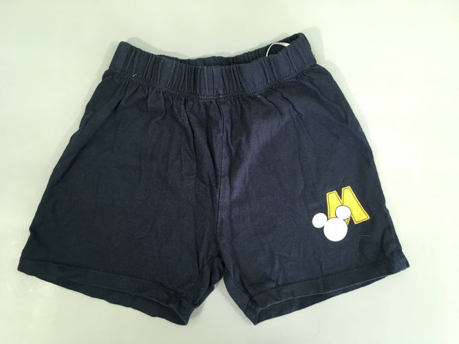 Short jersey bleu foncé Mickey, moins cher chez Petit Kiwi