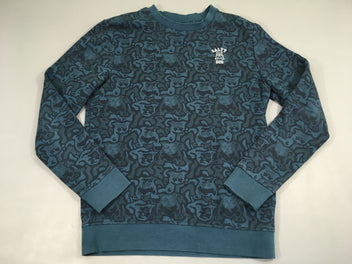 Sweat bleu foncé motifs chiens salty dog