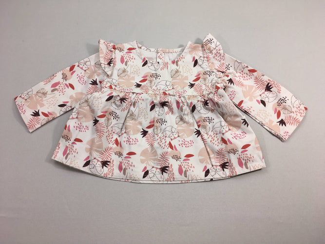 Blouse ml blanche renards, Petit Béguin, moins cher chez Petit Kiwi