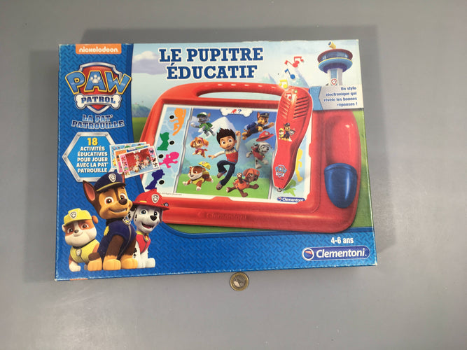 Complet Le pupitre éducatif Pat' patrouille, 4-6ans, quelques feuilles un peu pliées, moins cher chez Petit Kiwi