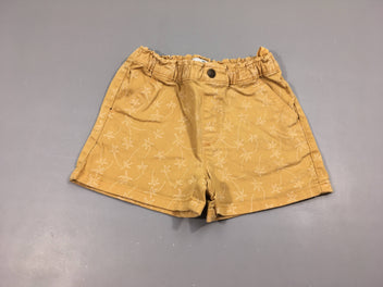 Short jaune moutarde palmiers