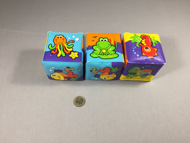 3 cubes Playgro à empiler, moins cher chez Petit Kiwi