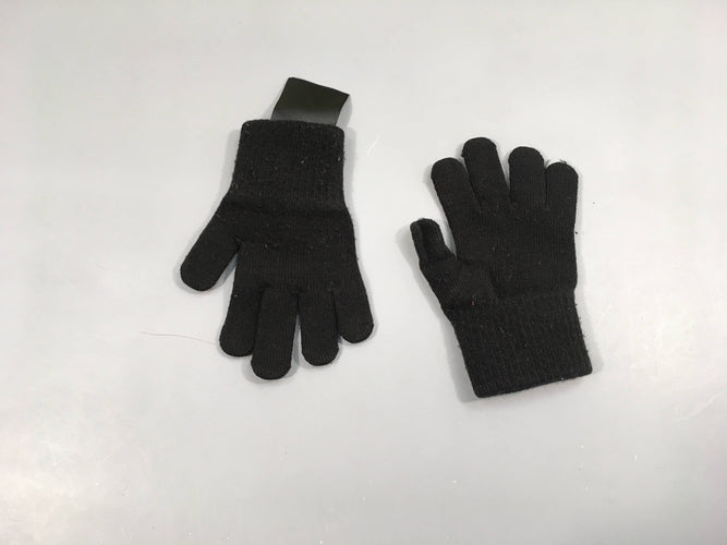 Gants noirs, 4-8a, moins cher chez Petit Kiwi