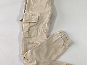 Pantalon cargo beige chevilles élastiques 34-30, Only