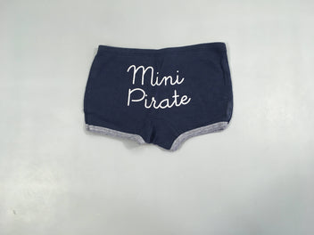 Culotte bleu foncé Mini Pirate 18m?