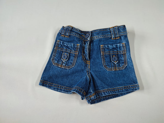 Short jean poches devant, moins cher chez Petit Kiwi