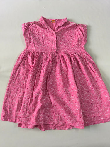 Robe m.c coton col rose visages, moins cher chez Petit Kiwi