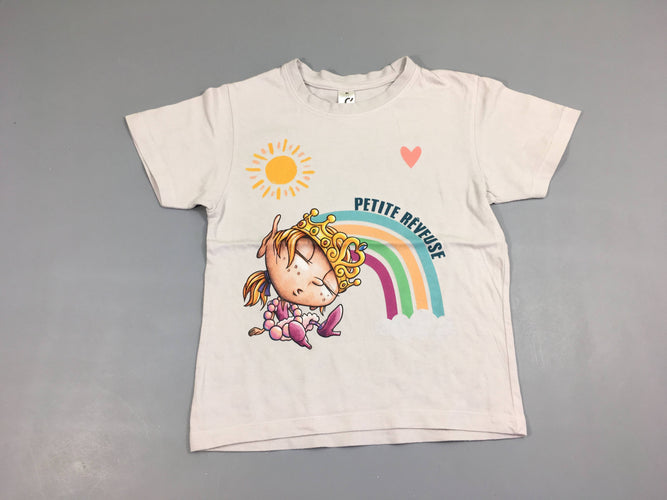 T-shirt m.c blanc rêveuse, moins cher chez Petit Kiwi