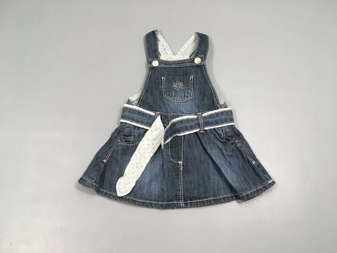 Robe Salopette denim, moins cher chez Petit Kiwi