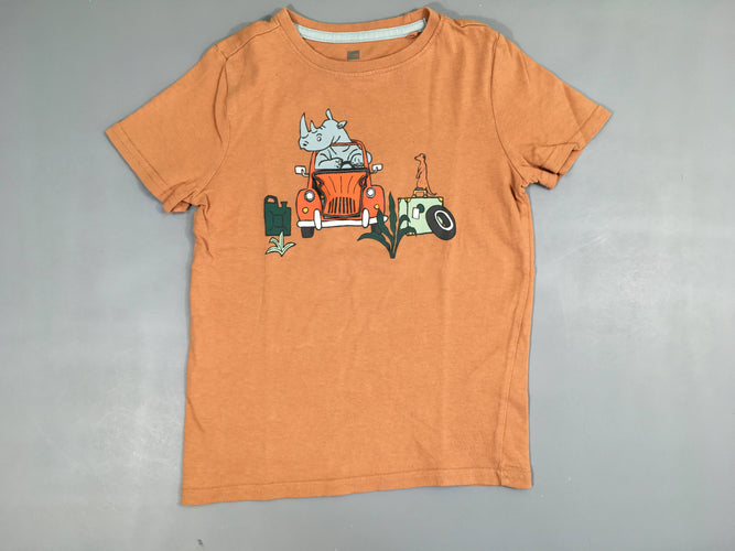 T-shirt m.c orange rhino, moins cher chez Petit Kiwi