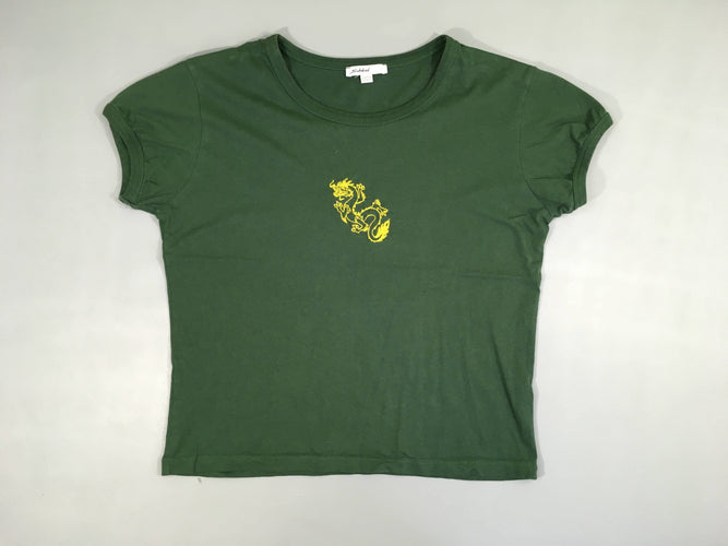 T-shirt m.c vert dragon M, moins cher chez Petit Kiwi