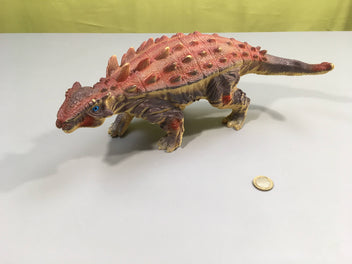 Figurine caoutchouc souple 35cm Ankylosaurus, quelques traces d'usure