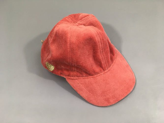 Casquette éponge vieux rose, intérieur un peu taché, moins cher chez Petit Kiwi