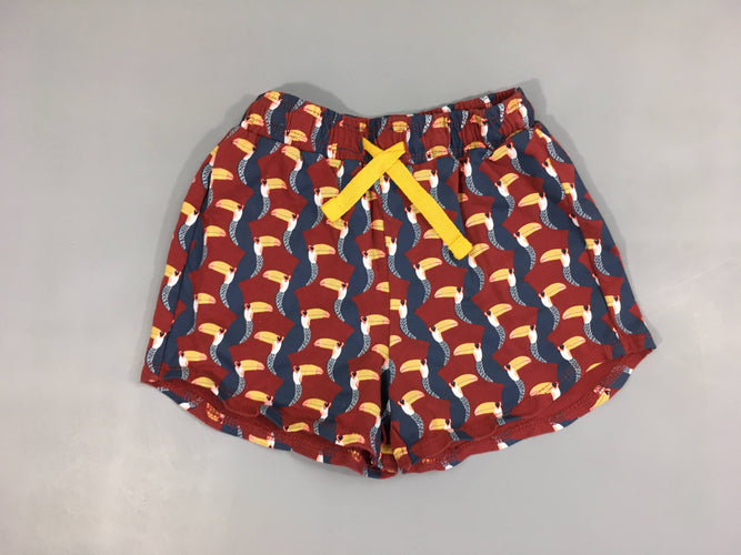 Short jersey terra cotta toucans, moins cher chez Petit Kiwi