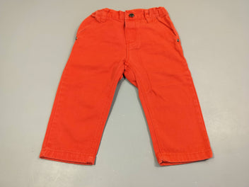 Pantalon rouge orangé  100% coton