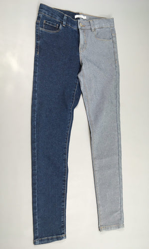 Jeans Bicolore Noir-bleu XS 34, moins cher chez Petit Kiwi