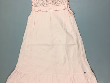 Robe s.m rose broderies