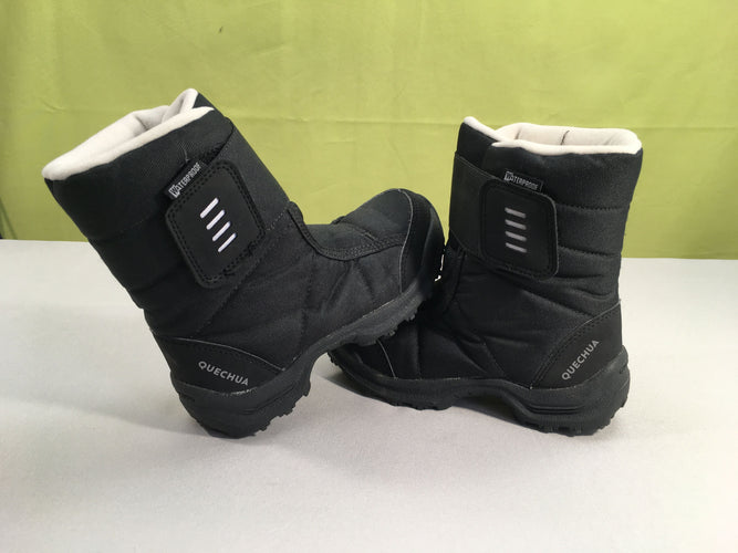 Bottines de neige noires waterproof, 31, moins cher chez Petit Kiwi