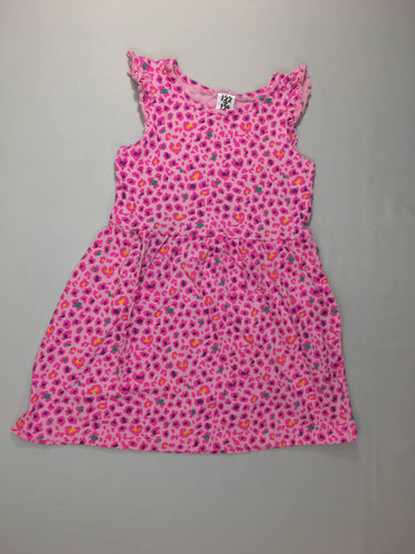 Robe m.c jersey rose motif léopard, moins cher chez Petit Kiwi