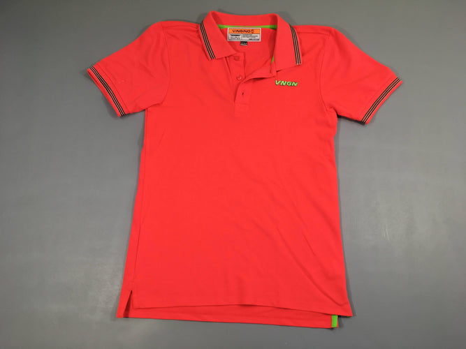 Polo m.c corail néon Vngn-Petites taches sur manche G, moins cher chez Petit Kiwi