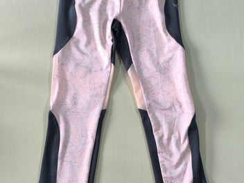 Legging de sport rose/gris